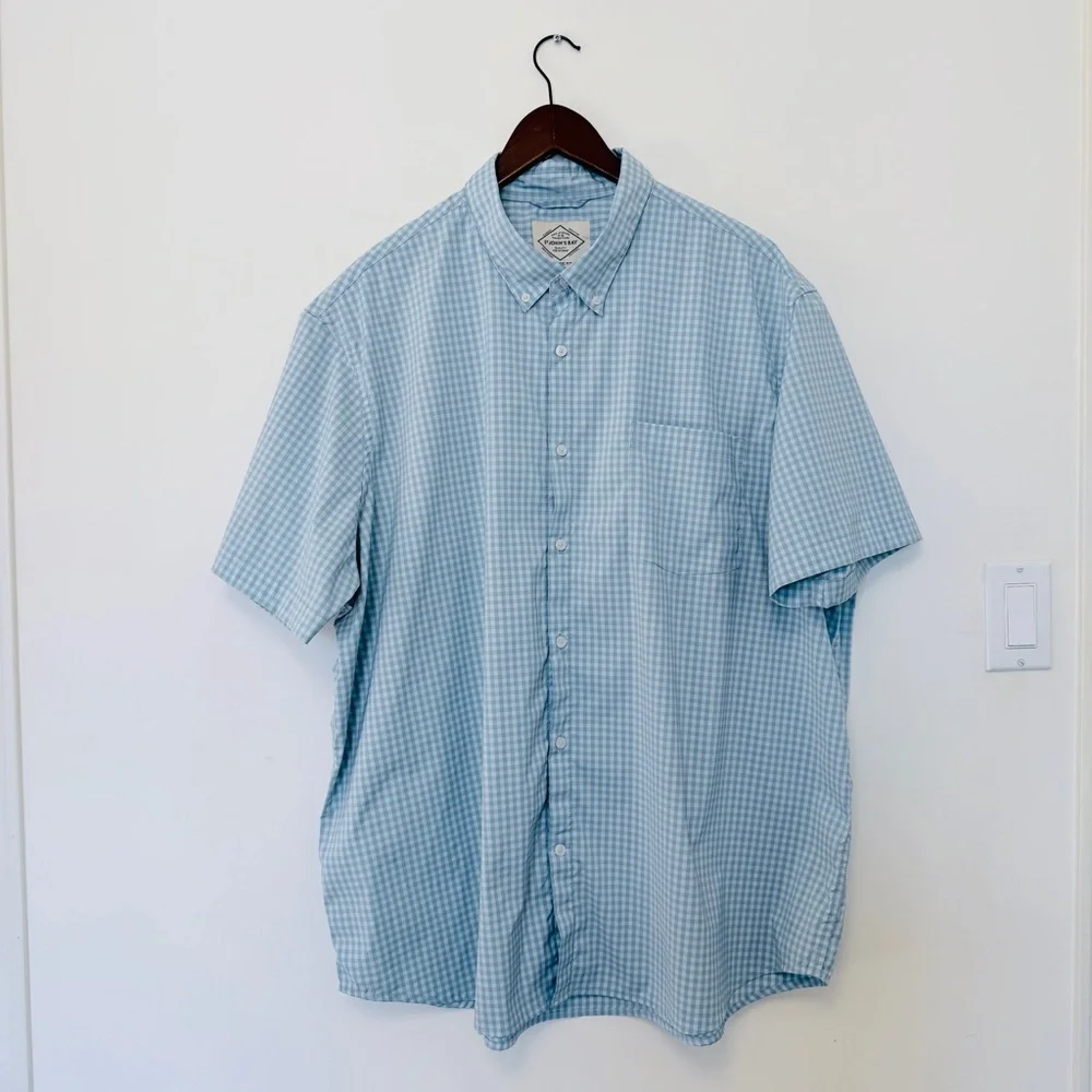 St. John's Bay | Shirts | Mens St Johns Bay Sky Blue Checkered Shirt ...